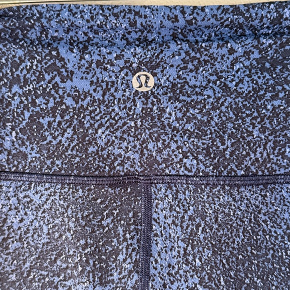 Lululemon Wunder Under Crop High-Rise Tight Size 4,Blue Mineral Deposit Luxtreme - Picture 2 of 16